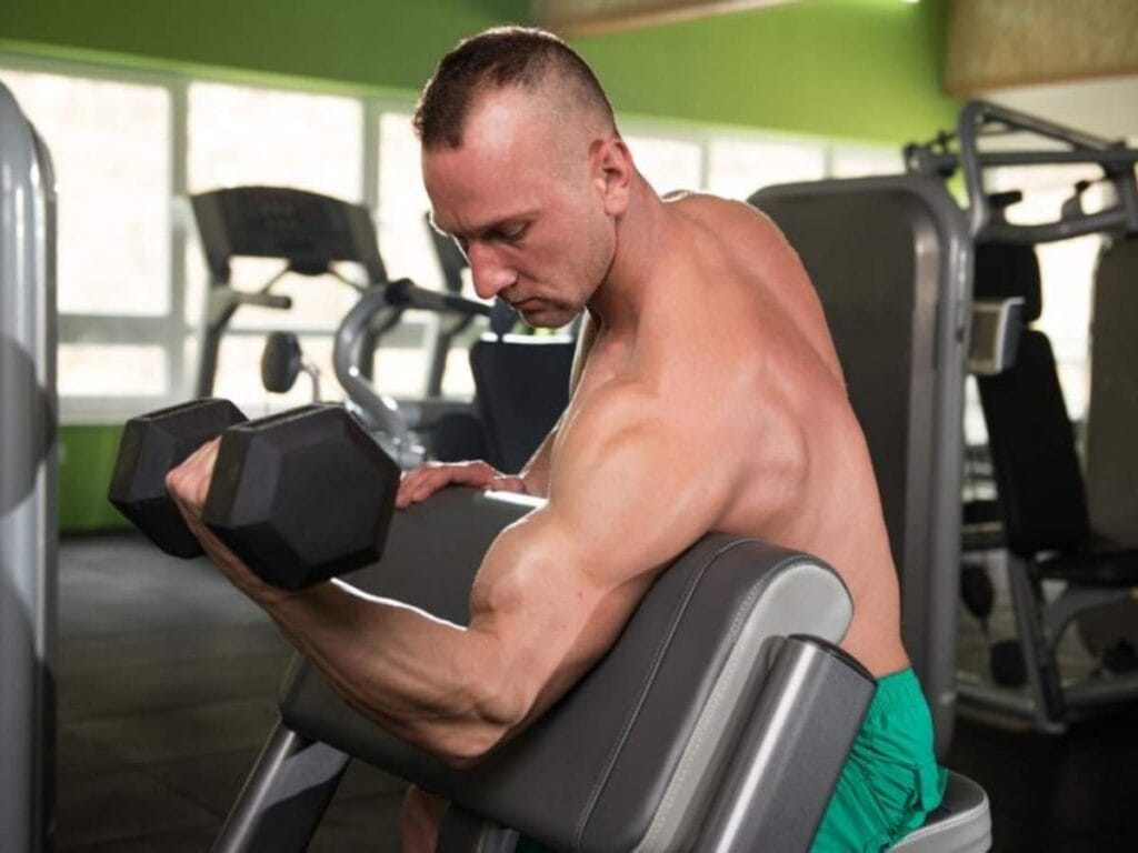 Biceps Workout at Gym